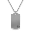 Naszyjnik ze stali nieśmiertelnik dogtag srebrny box 3 mm