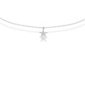 Naszyjnik ze srebra choker rozgwiazda