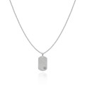 Naszyjnik ze stali dogtag nieśmiertelnik srebrny mały box 2,5 mm