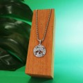 Naszyjnik ze stali drzewo życia symbol srebrny box 2,5 mm