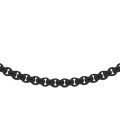 Naszyjnik ze stali szlachetnej czarny box 3 mm
