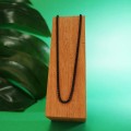 Naszyjnik ze stali szlachetnej czarny box 3 mm