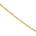 Naszyjnik figaro ze stali szlachetnej złoty 3 mm