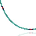 Naszyjnik z kamieni turkus sinkiang naturalny koral lapis lazuli