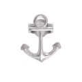 Kolczyki wkręty małe symbol kotwica srebro