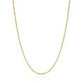 Naszyjnik figaro ze stali szlachetnej złoty 3 mm