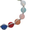 Bransoletka shamballa kolorowa kamienie naturalne 
