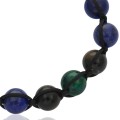 Bransoletka shamballa lapis lazuli obsydian chryzokola