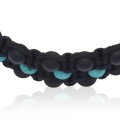 Bransoletka shamballa potrójna onyks czarny turkus kamienie naturalne