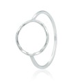 Pierścionek damski ze srebra kółko skręcane minimalistyczny