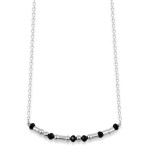 Naszyjnik ze srebra kod morsa DREAM srebro kamienie onyks