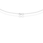 Naszyjnik ze srebra choker nieskończoność