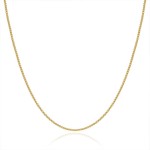 Naszyjnik ze stali szlachetnej złoty box 3 mm