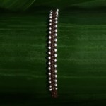 Bransoletka makrama ze sznurka kulki srebro logo czarna beżowa brązowa czerwona zielona róż fiolet