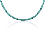 Naszyjnik z kamieni krążki howlit turkusowy hematyt jaspis niebieski