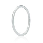 Pierścionek damski ze srebra minimalistyczny drut średni