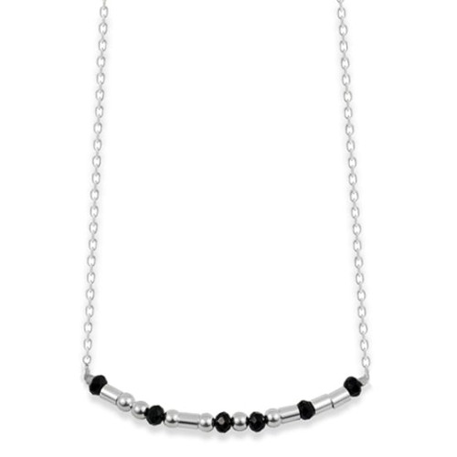 Naszyjnik ze srebra kod morsa DREAM srebro kamienie onyks