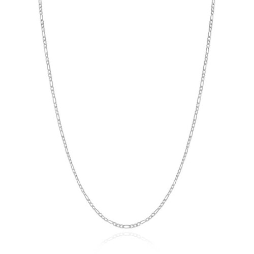 Naszyjnik figaro ze stali szlachetnej srebrny 3 mm