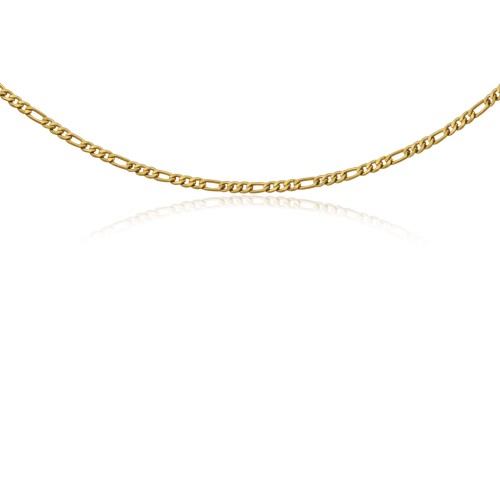 Naszyjnik choker ze stali szlachetnej złoty figaro