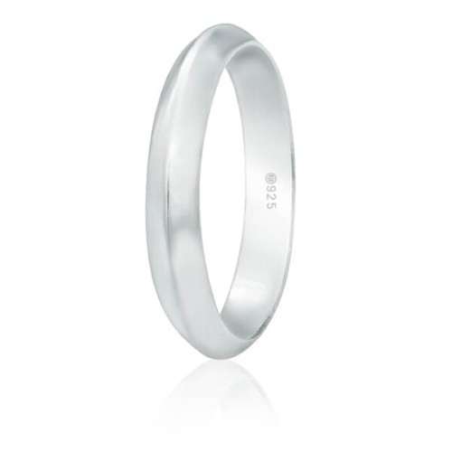 Pierścionek damski ze srebra z rantem trójkątny