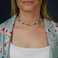 Naszyjnik z kamieni choker koral turkus howlit jadeit hematyt jaspis kryształy
