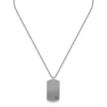 Naszyjnik ze stali nieśmiertelnik dogtag srebrny box 3 mm