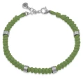 Bransoletka makrama ze sznurka przekładki stal logo pomarańczowa gł francow jewelry