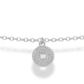Naszyjnik ze srebra choker chińska moneta szczęścia