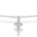 Naszyjnik ze srebra choker krzyżyk