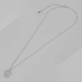 Naszyjnik ze srebra choker kwiat lotosu