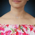 Naszyjnik ze srebra choker kwiat lotosu