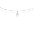 Naszyjnik ze srebra choker rozgwiazda