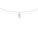Naszyjnik ze srebra choker rozgwiazda