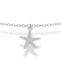 Naszyjnik ze srebra choker rozgwiazda