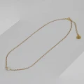 Naszyjnik ze srebra choker pozłacany masa perłowa