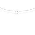 Naszyjnik ze srebra choker nieskończoność