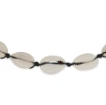 Naszyjnik choker z naturalnych muszel kauri jasnych dużych