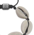 Bransoletka shamballa muszle kauri naturalne jasne duże