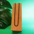 Naszyjnik box 2,5 mm czarny ze stali szlachetnej