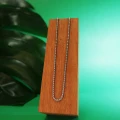 Naszyjnik box 2,5 mm srebrny ze stali szlachetnej