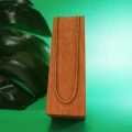Naszyjnik ze stali szlachetnej złoty box 3 mm