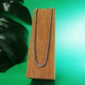Naszyjnik ze stali szlachetnej srebrny box 3 mm