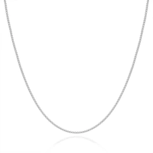 Naszyjnik ze stali szlachetnej srebrny box 3 mm