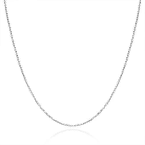 Naszyjnik ze stali szlachetnej srebrny box 3 mm