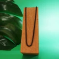 Naszyjnik ze stali szlachetnej czarny box 3 mm