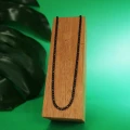 Naszyjnik figaro ze stali szlachetnej czarny 3 mm