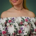 Naszyjnik z kamieni mini choker jadeit szmaragdowy srebro pozłacane kryształy