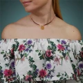 Naszyjnik z kamieni mini gradient różowy kwarc turmalin granat alabaster kryształ górski jadeit