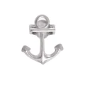 Kolczyki wkręty małe symbol kotwica srebro