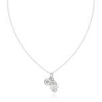Naszyjnik ze srebra hamsa oko proroka cyrkonia symbole rolo